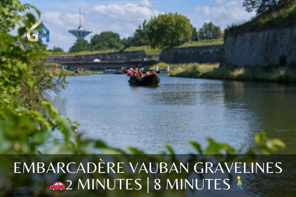 *L'Oasis Du Coeur De Ville*Spacieux Et Moderne Gravelines Extérieur photo