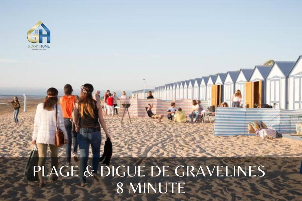 *L'Oasis Du Coeur De Ville*Spacieux Et Moderne Gravelines Extérieur photo